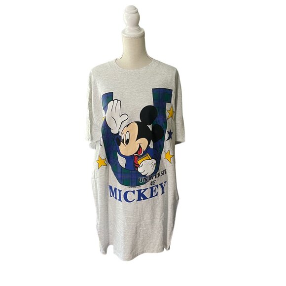 vintage NWT University of Mickey sleep shirt t-shirt single stitch Unlimited - Picture 2 of 8